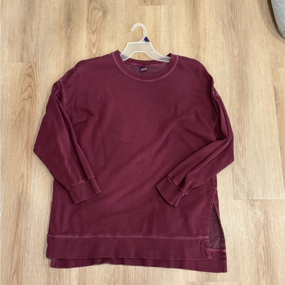Old Navy Maroon Crew Neck Top